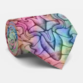 Techno Color  Fractal Kaleidoscope Stropdas (Opgerold)