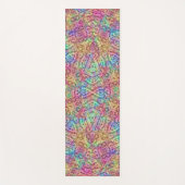 Techno Color Fractal Kaleidoscope Yogamat (Voorkant)