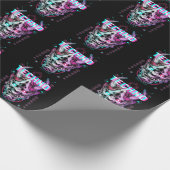 Techno Demon Glitch Electronic Bass Music Cadeaupapier (Hoek)