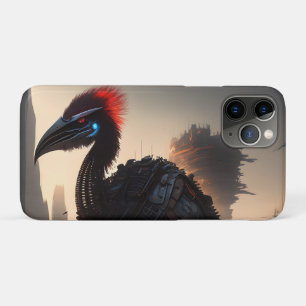 Techno-Feathers: de futuristische EMU-robot iPhone 11 Pro Hoesje
