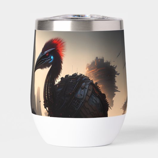 "Techno-Feathers : Le robot futuriste Emu" (Avant)