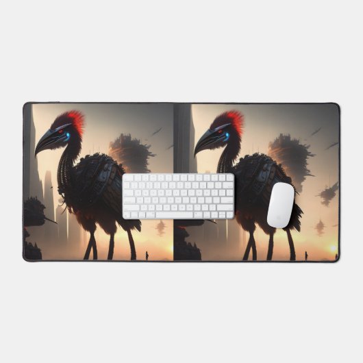 "Techno-Feathers : Le robot futuriste Emu" (Clavier et souris)