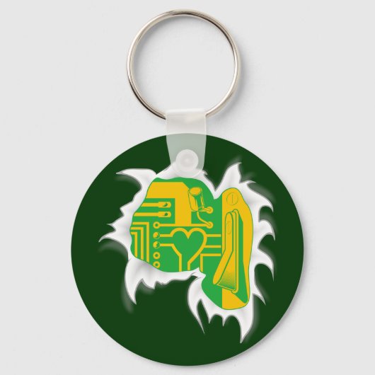 Techno Heart Sleutelhanger (Voorkant)