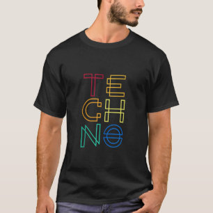 Techno House Muziek Edm Trance DJ T-shirt