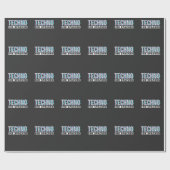 Techno Ihr Spacken Raver EDM Musik Cadeaupapier (Vlak)