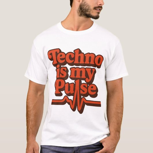 Techno is mijn hartslag t-shirt (Voorkant)