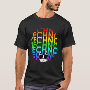 Techno Kat Dub Step Elektro Muzieksynthesizer T-shirt