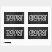 Techno minimal - Sticker (Feuille)