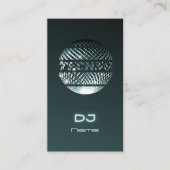 Techno music DJ Carte de visite (Devant)