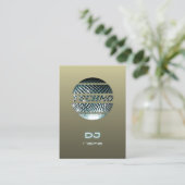 Techno music DJ Carte de visite (Debout devant)