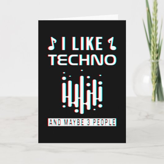 Techno Music Electro River Kaart (Voorkant)