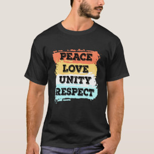 Techno Music Peace Unity Respect Rave Party E T-shirt