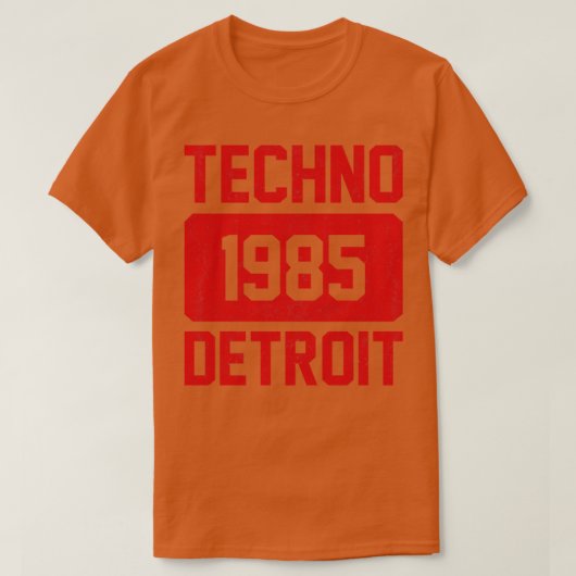 Techno Muziek 1985  T-shirt (Design voorkant)