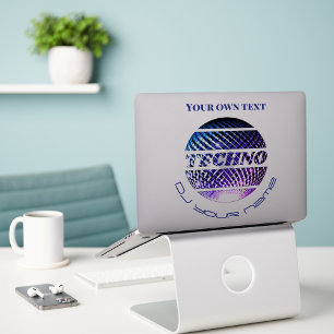 Techno muziek DJ promotie Custom-Cut Vinyl Sticke Sticker