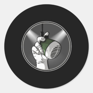 Techno Muziek DJ Rave Electro Trance Gift Idee Ronde Sticker