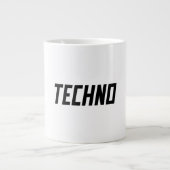 TECHNO-muziek Extra Grote Beker (Voorkant)
