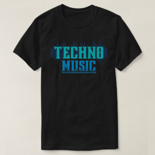Techno Muziek Neon Kleuren T-shirt