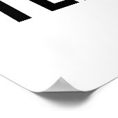 TECHNO-muziek Poster (Hoek)