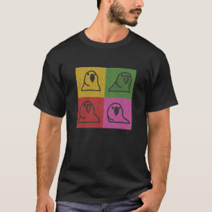 Techno Party Parrot Pop Art T-shirt