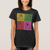 Techno Party Parrot Pop Art TShirt (Devant)