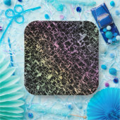 techno rainbo: papieren bordje (Feest)