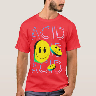 Techno Rave Acid Smile Party House Goa Trip T-shirt