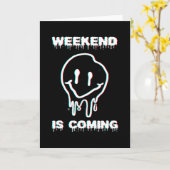 Techno Rave Party Kaart (Gele Bloem)