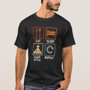 Techno Raver Real Sleep Hardstyle Dj T-shirt