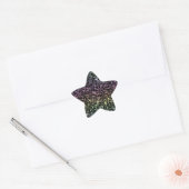 techno regenboog : ster sticker (Envelop)