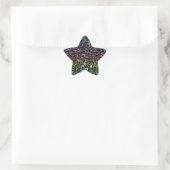 techno regenboog : ster sticker (Tas)