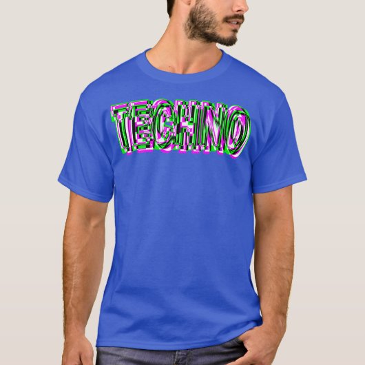 TECHNO Shirt EDM Music Raver (Voorkant)
