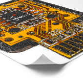 Techno Skull (volledig) Poster (Hoek)