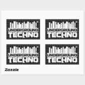 Techno souterraine - autocollant (Feuille)