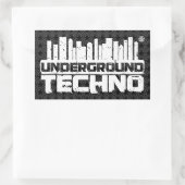 Techno souterraine - autocollant (Sac)