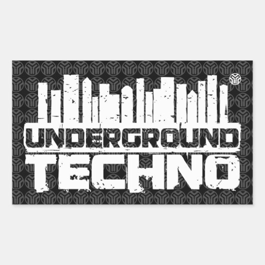 Techno souterraine - autocollant (Devant)