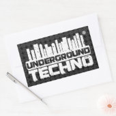 Techno souterraine - autocollant (Enveloppe)
