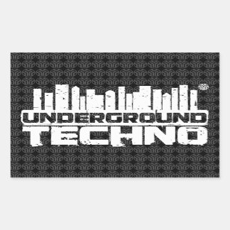 Techno souterraine - autocollant