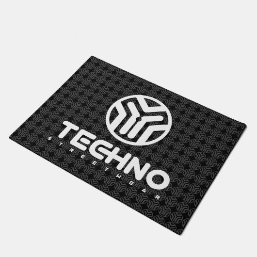 Techno Streetslijtage - Logo - Deurklep Deurmat (Schuin)