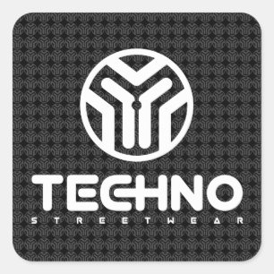 Techno Streetwear - logo - autocollants