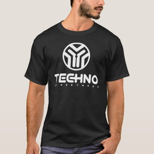 Techno Streetwear - Logo - Mannen Shirt (Voorkant)