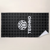 Techno Streetwear - logo - serviette de plage (Devant)