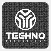Techno Streetwear - Logo - Stickers