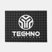 Techno Streetwear - logo - tapis de porte (Devant)