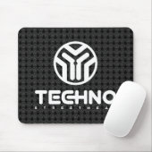 Techno Streetwear - logo - tapis de souris (Avec souris)