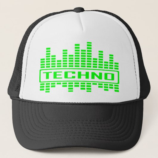 Techno Tempo-ontwerp Trucker Pet (Voorkant)