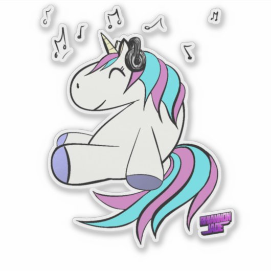 Techno Uni autocollant en vinyle clair/ décal (Devant)