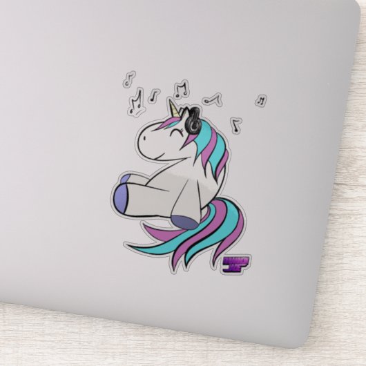 Techno Uni Clear vinyl sticker / decal (Detail)