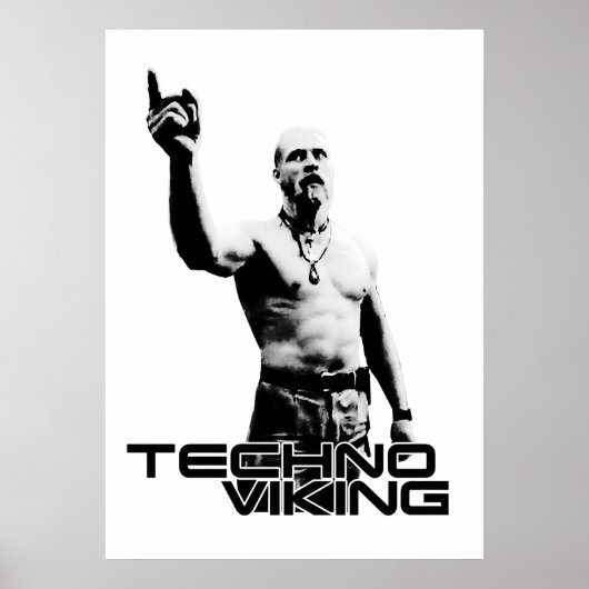 Techno Viking Poster (Voorkant)