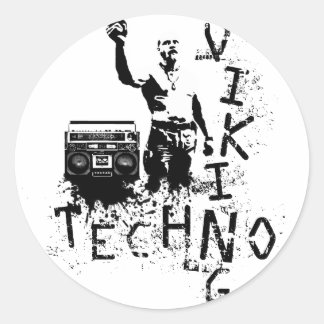 Techno Viking Ronde Sticker