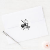 Techno Viking Ronde Sticker (Envelop)